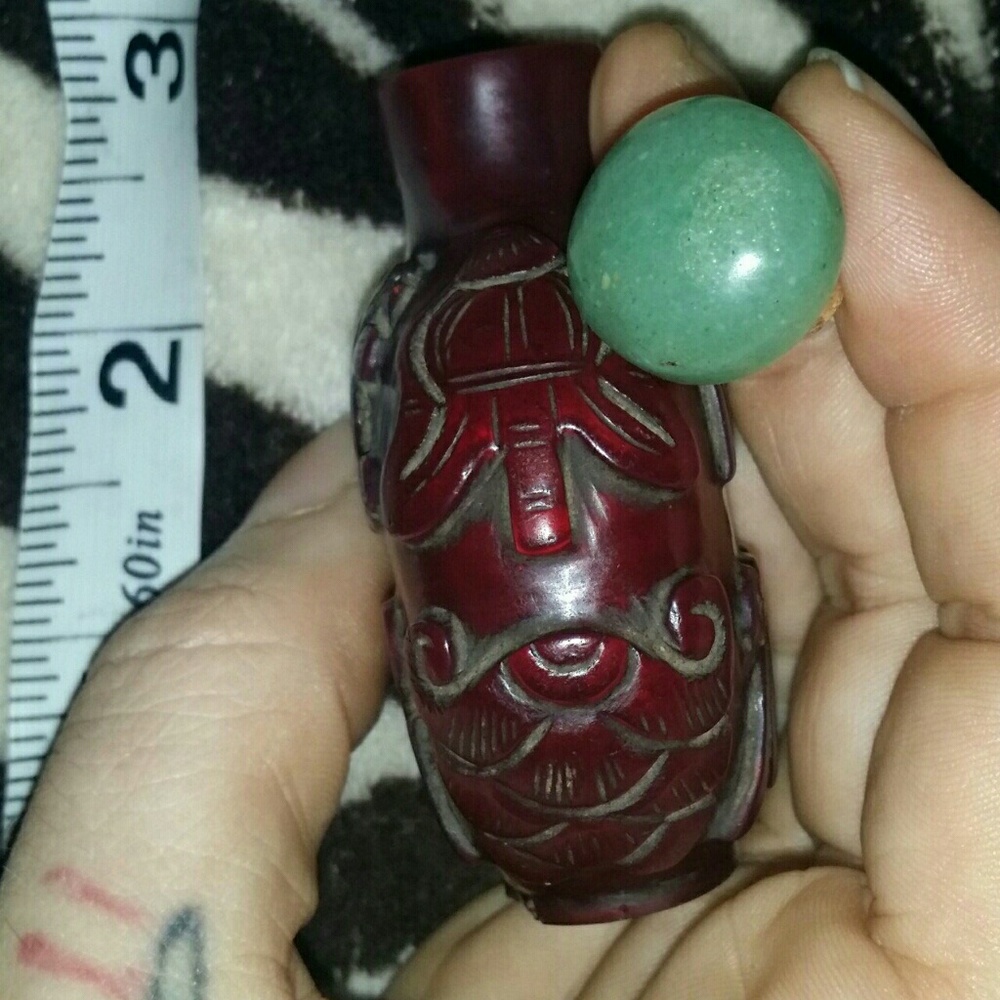 Antique Peking glass snuff bottle - Picture 4 of 4